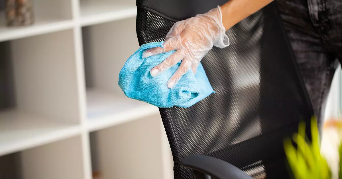 how to clean office chair smell